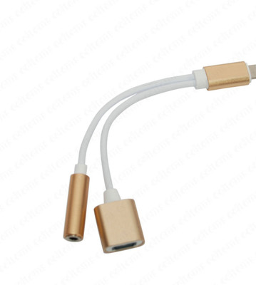 

Orico 2 In 1 USB Charging Line And 8pin Audio Adapter Converter Headset Transfer Lightning For 3.5mm For IPhone7 IPhone 7 Plus Headphone Adapter(Gold)