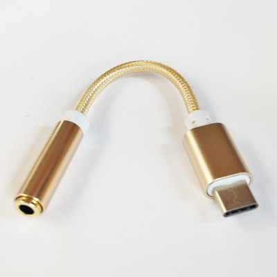 

NWTN Nylon Braided CDLA Le2 Type-C to 3.5 mm Aux / Stereo Audio Headphone Adapter(Mobile, Laptop, Tablet, Mp3, Gaming Device, Gold)