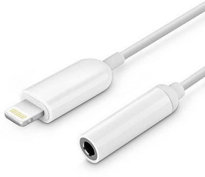 

Premsons Apple Lightning Earphone Jack Converter To 3.5mm Audio Adapter Cable for iPhone 7/iPhone 7 Plus Headphone Adapter(Mobile, White)