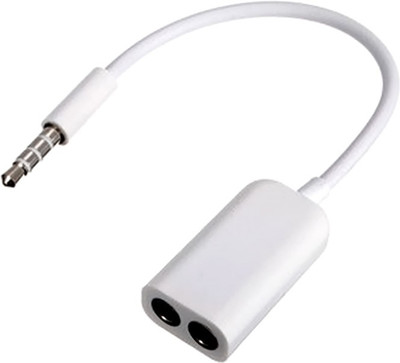 

Royal Mobisol 3.5mm Stereo Cable For Samsung Micromax, Lava, Gionee Mobile Phones Headphone Splitter(Mobile Phones, White)