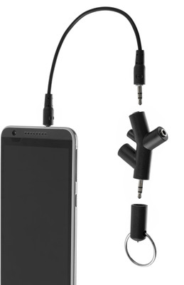 Envent 3 Port Splitter ET-SL031 Headphone Splitter(Cellphone, MP3 Player, iPod, Tabs, Black)