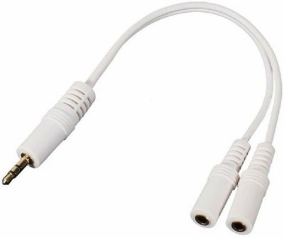 

KARP 3.5mm Jack Splitter Cable For All Android/Smart And Iphone Headphone Splitter(White)