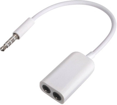 

Xplore Dual Earphone connected Headphone Splitter(Mobile Phone/laptop, White)