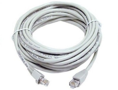 Generix LAN Cable 5 m Gx 5 Meter CAT 5E Ethernet RJ45(Compatible with TV:Set top box:HDTV:DVD, White, One Cable)