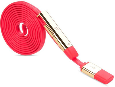 

Hoco UPL 14 Lightning Cable(All Smartphones, Tablets and MP3 player, Red, Sync and Charge Cable)