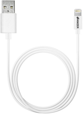 

Amzer Apple MFi Certified Lightning Cable(Iphone, Ipod, Ipad, White, Sync and Charge Cable)