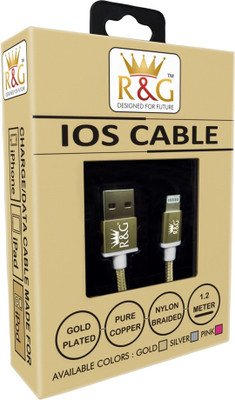 

R&G Gold Plated IOS Lightning Cable(Gold)