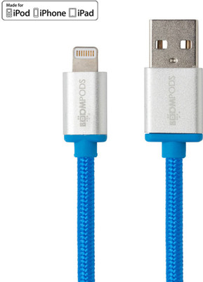 

Boompods Retro (8 pin) Charge/Sync Lightning Cable(Blue)