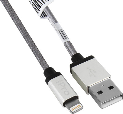 

Ipro MF-03 MFI Certified Nylon Braided Lightning Cable(Grey)