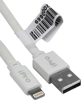 

Ipro MF-02 MFI Certified Flat Lightning Cable(White)