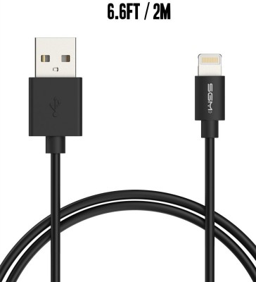 SGM SGM0031 Lightning Cable(Compatible with All Smartphones, Tablets and MP3 player, Black, Sync and Charge Cable) at flipkart