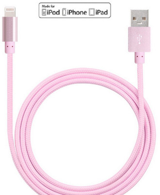 

Boxify Apple MFI Certified 8-Pin Lightning to USB Cable Cord 120 Cm for Apple iPhone 6 (2014) / iPhone 6S (2015) and Other iPhone Devices USB Cable Sync & Charge Cable(Rose Gold)