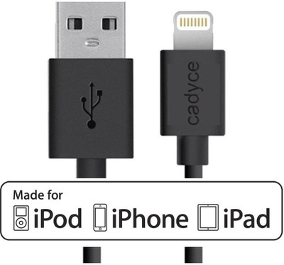 

Cadyce CA-ULC1B-for Iphone 5-5s-6-6plus - Mfi Certified Lightning Cable(Black)