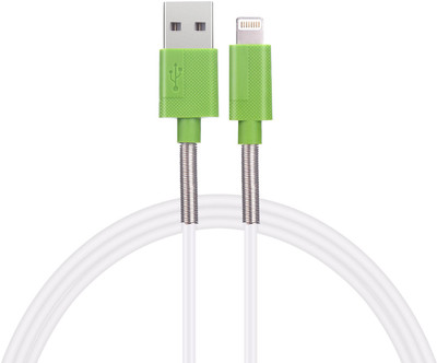 

Ipro Mc-30 Spring Support Lightning Cable(White, Green), Green;white