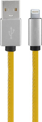 

Vidvie 5V/2.4A 1M FAST SPEED USB & Charger Data Sync Cable Lightning Cable(Yellow)