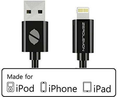 

Zerolemon W2: Y 319 3MET-DC-BLK-ZL Lightning Cable(Black)