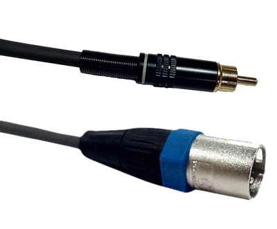 

SonicPlumber RCA to XLR Male - 5 Meter Mono Audio Cable(Compatible with Speakers, Pro-Audio Equipment, Black)