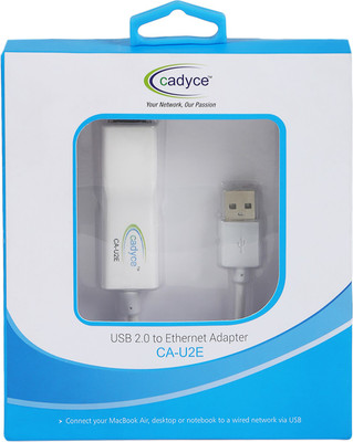 

Cadyce CA-U2E Network Cable(Compatible with Computer, Laptop, White)