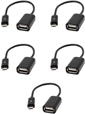 

Reconn Micro Usb for Android Based Phones Pack of 5 OTG Cable(Black)