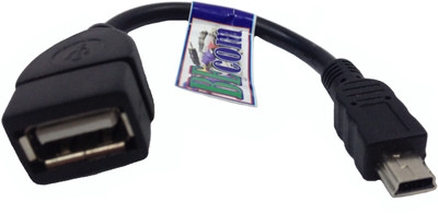 

BEcom BEcom Mini USB OTG Cable for Digital Cameras - USB A Female to M otgv8(Black, For Mobile)