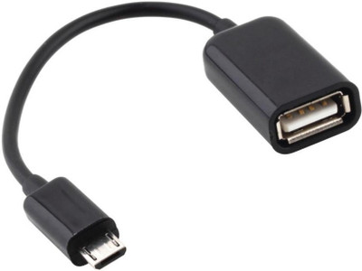 

Invero Micro USB OTG Cable for Tablets and Mobiles OTG Cable(Black)