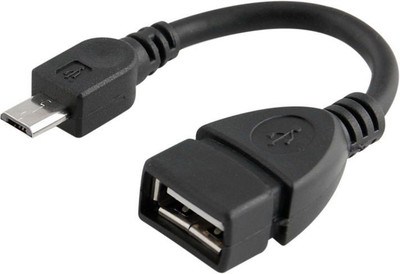 

iConnect World High Quality Micro USB OTG Cable(Black)