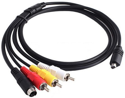 

Redeemer 1.5 Meter Handycam Camcorder RCA Audio Video Cable(Compatible with CAMCORDER, HANDYCAM, TV, DVD, Black)