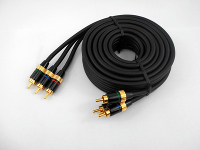 

Redeemer 6 Feet AV Component 3 RCA Audio Video Cable(Compatible with tv, set top box, dvd, Black)