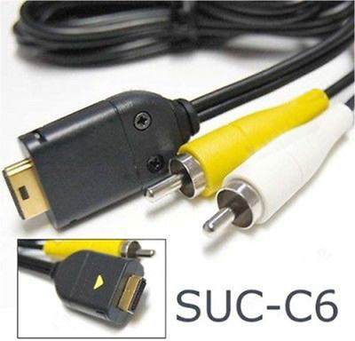 

BEcom BEcom HD031 SUC-C6 AV TV-OUT CABLE FOR SAMSUNG DIGITAL CAMERA RCA Audio Video Cable(Compatible with Mobile, Laptop, Tablet, Mp3, Gaming Device, Black)