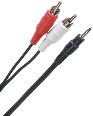 

Microvelox MVX02 RCA Audio Video Cable(Compatible with Ipod Mp3 Player etc, Block)
