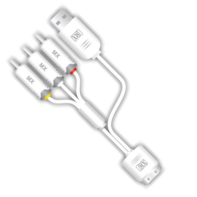 

MX 3343 RCA Audio Video Cable(Mobile, Laptop, Tablet, Mp3, Gaming Device, White)