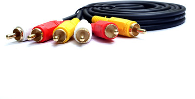 

Linkizer TV-out Cable 3RCA23RCA5M(White::Red::Yellow, For DVD)