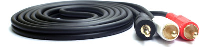 

Linkizer TV-out Cable STERIOMALETO2RCA-3M(Black::Red::White, For Computer)