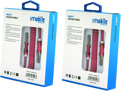 

IMobile 2 Car Stereo Audio Cable(Hot.Pink)