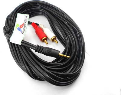 

Redeemer 5 Meter 2 RCA To Male 3.5mm Stereo Audio Cable(Black)