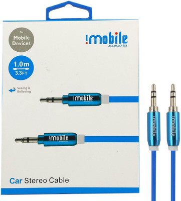 

IMobile 1 M Aux Cable Car Stereo Audio Cable(Blue)