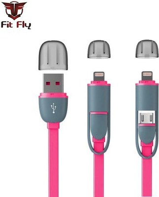 

Fit Fly 2 in 1 High Speed Pink Sync & Charge Cable(Pink)