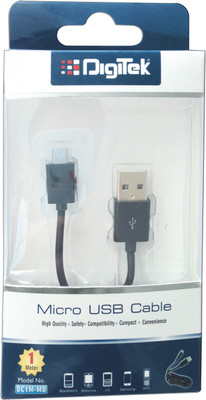19% OFF on DIGITEK DC1M MU 1 m Micro USB Cable(Compatible with USB, Black, One Cable) 19% OFF on DIGITEK DC1M MU 1 m Micro USB Cable(Compatible with USB, Black, One Cable)