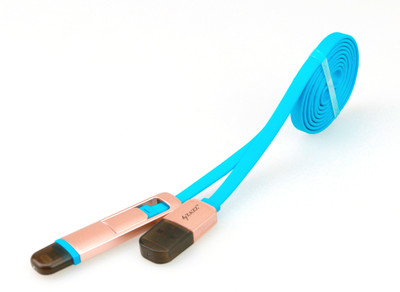 

Zazz ZAC037 Micro USB Cable(All Smartphones, Tablets and MP3 player, Blue, Sync and Charge Cable)
