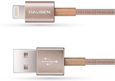 

Dausen MFI Charges and syncs iPad, iPhone or iPod equipped with Lightning connector Sync & Charge Cable(Gold)