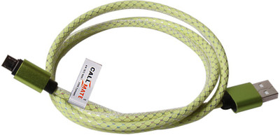 

Callmate Leather Fashion For Micro USB Sync & Charge Cable(Lime Green)