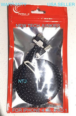 

New Tech Junkies 3219682 Sync & Charge Cable(Black)