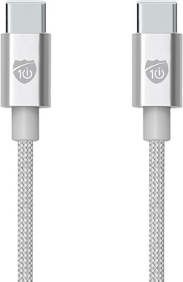 

i10 CTUS6F USB Type C Cable(All Phones With Type C port, Silver, Sync and Charge Cable)