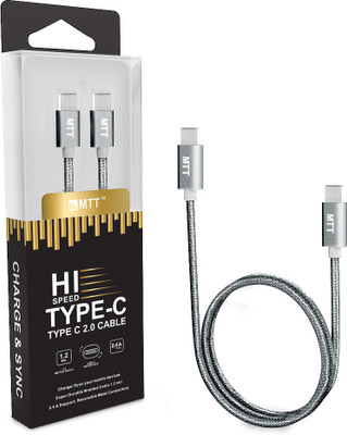 

MTT USB-C to USB-C (Type C to C) 2.0 USB C Type Cable(Grey)