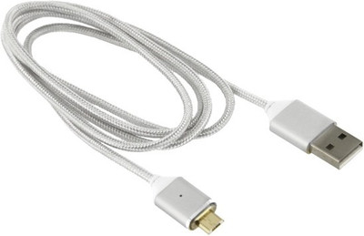 

Shrih SHR-9207 Nylon Braided Magnetic Quick Charge i USB Cable(Silver)