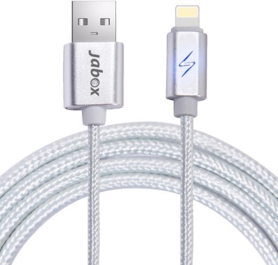 

Jabox Premium Lightening With LED Charge Indicator USB Cable(Silver)