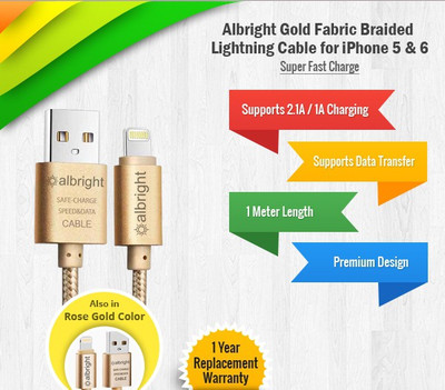 

Albright GF-UC-3 USB Cable(Gold)