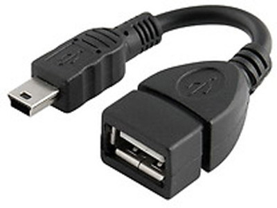 

Speed USB Mini To USB Female OTG USB Cable(Black)