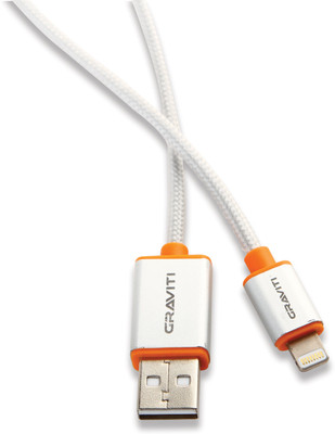 

Graviti Lightning 1 Lightning Cable(iPhone 5 and iPhone 6, Steel Grey, Sync and Charge Cable)