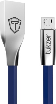 

Tukzer 3.2ft Aluminium Plug Slim Micro 2.4A Tangle Free Fast Charging & Data Sync USB Cable(Royal Blue)